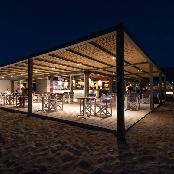 Plakias Resort Rethymno Beach Bar night lights
