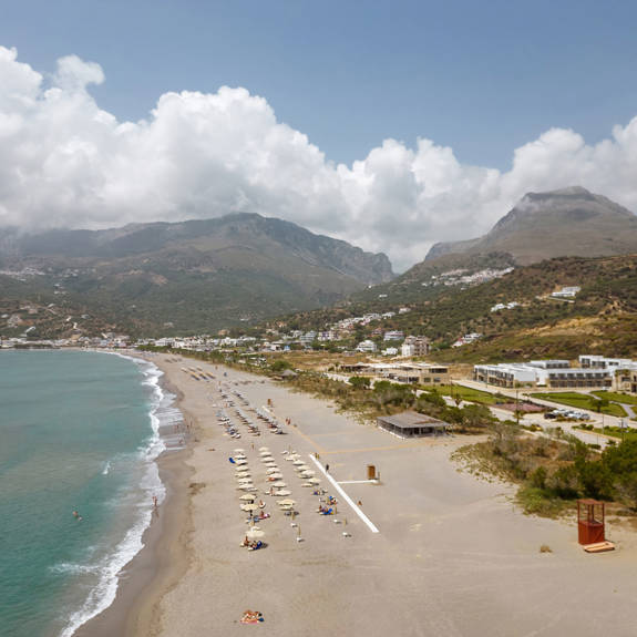 plakias beach with plakias resorts in rethymno crete