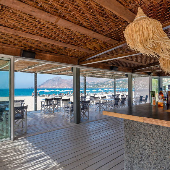 Plakias Resort Rethymno Beach Bar day view