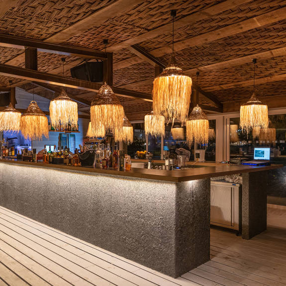 Plakias Resort Rethymno Beach Bar ceiling lights
