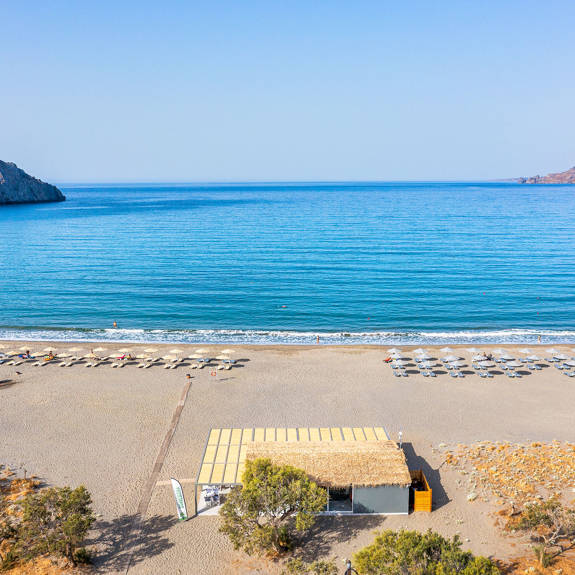 Plakias Resort Rethymno Crete Beach front with beach bar