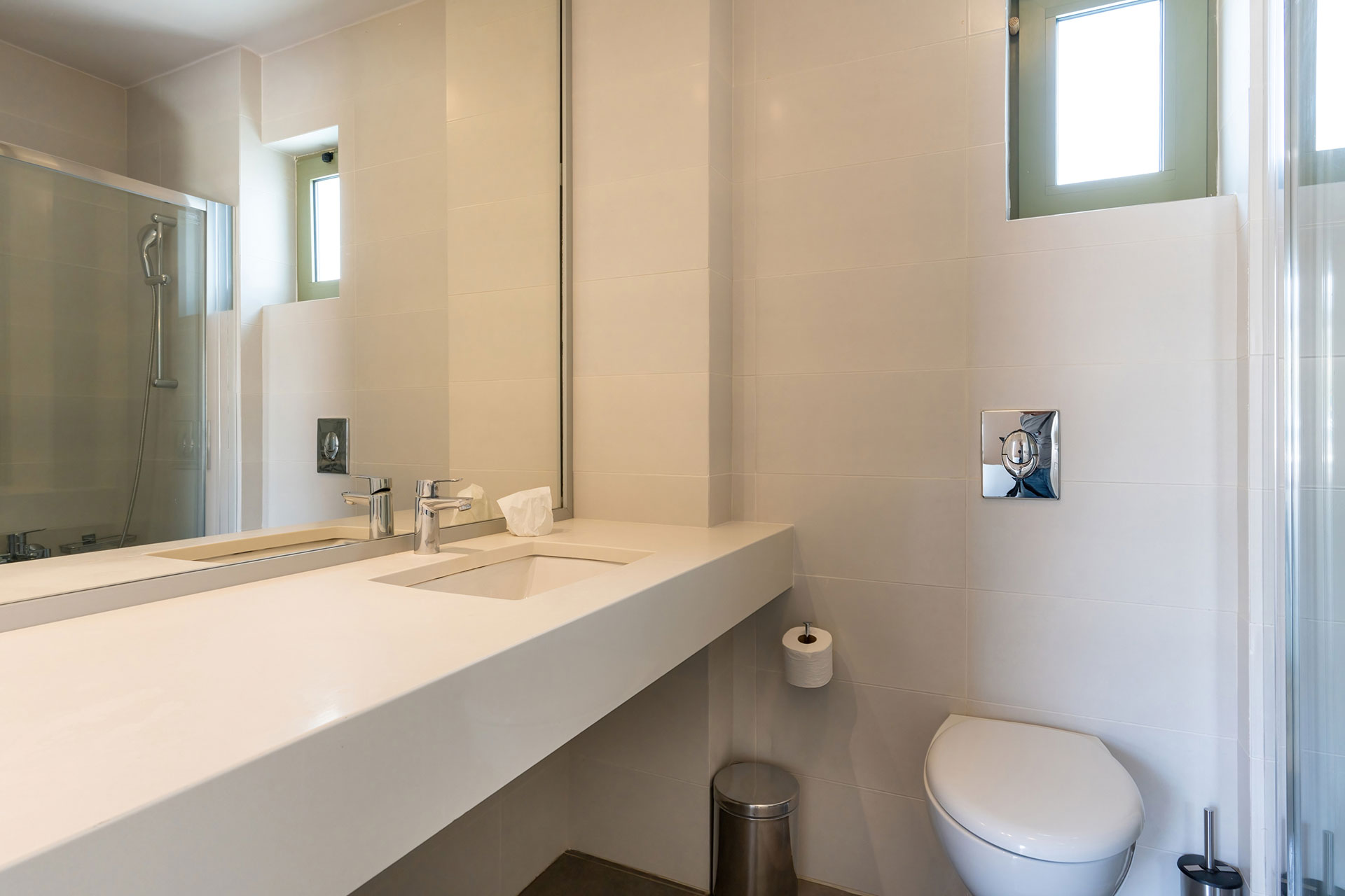 bathroom in a three bedrooms villa with sea view in plakias, rethymno, crete