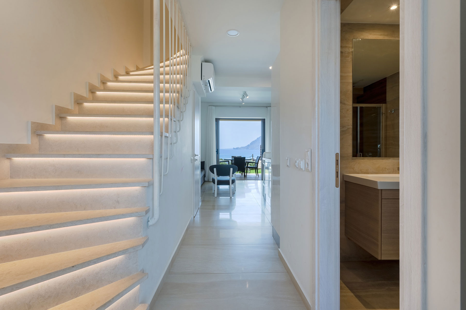 apartment with stairs to second floor in a two bedrooms maisonette in plakias, rethymno, crete