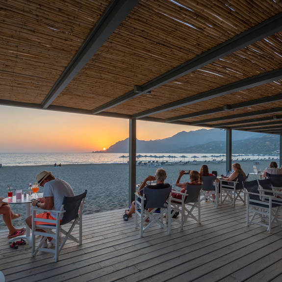 Plakias Resort Rethymno Beach Bar sunset time
