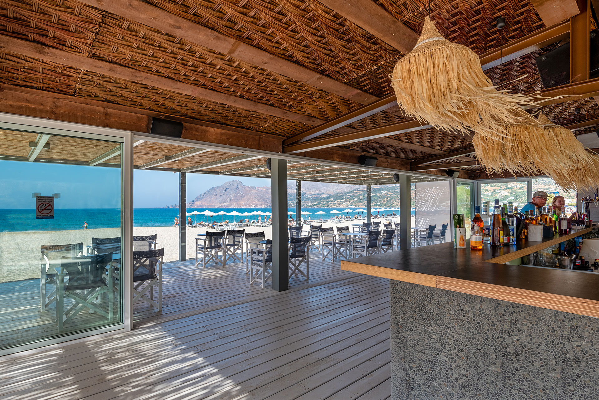 Plakias Resort Rethymno Beach Bar day view