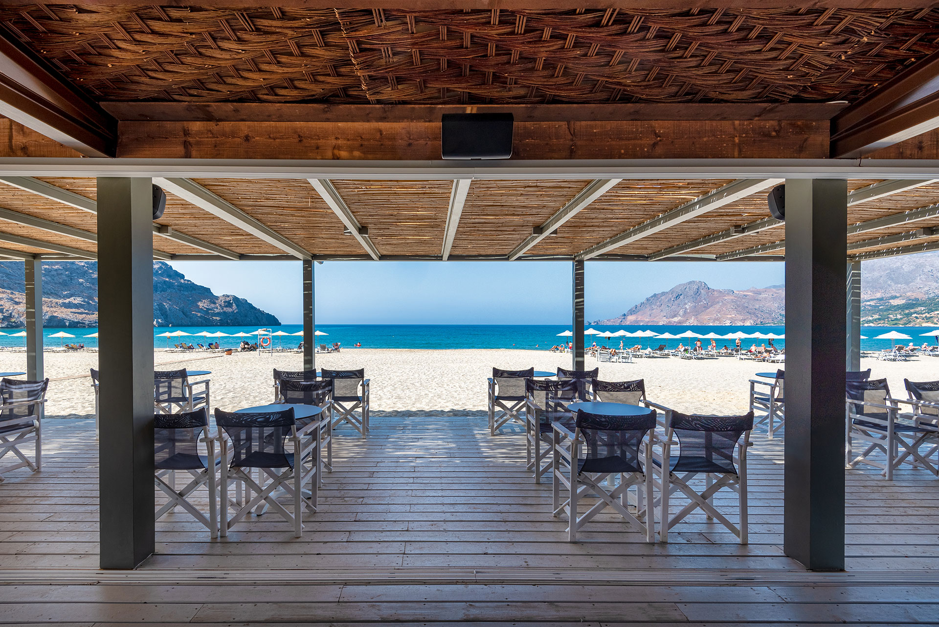 Plakias Resort Rethymno Beach Bar night view sea front