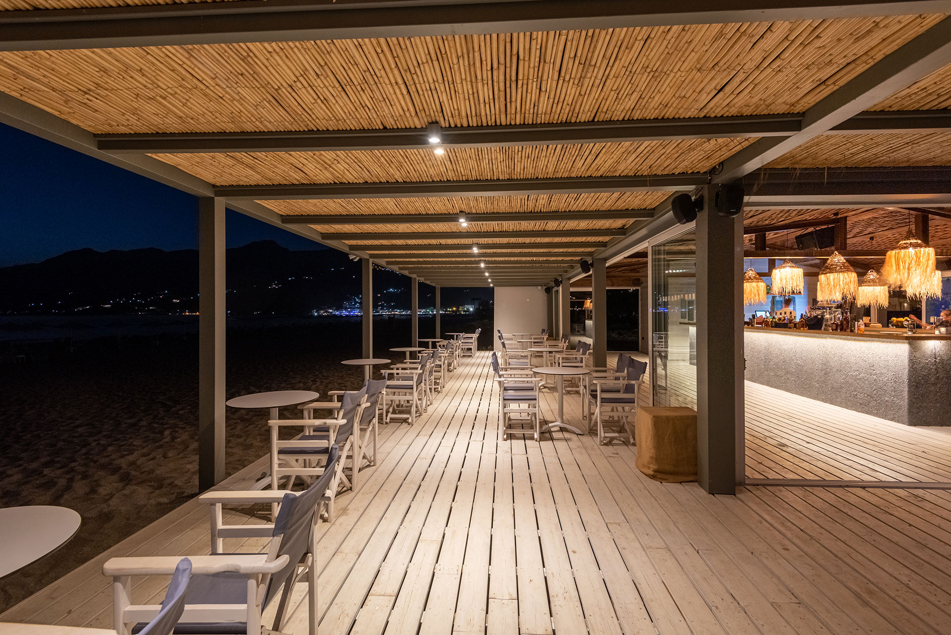 Plakias Resort Rethymno Beach Bar night view