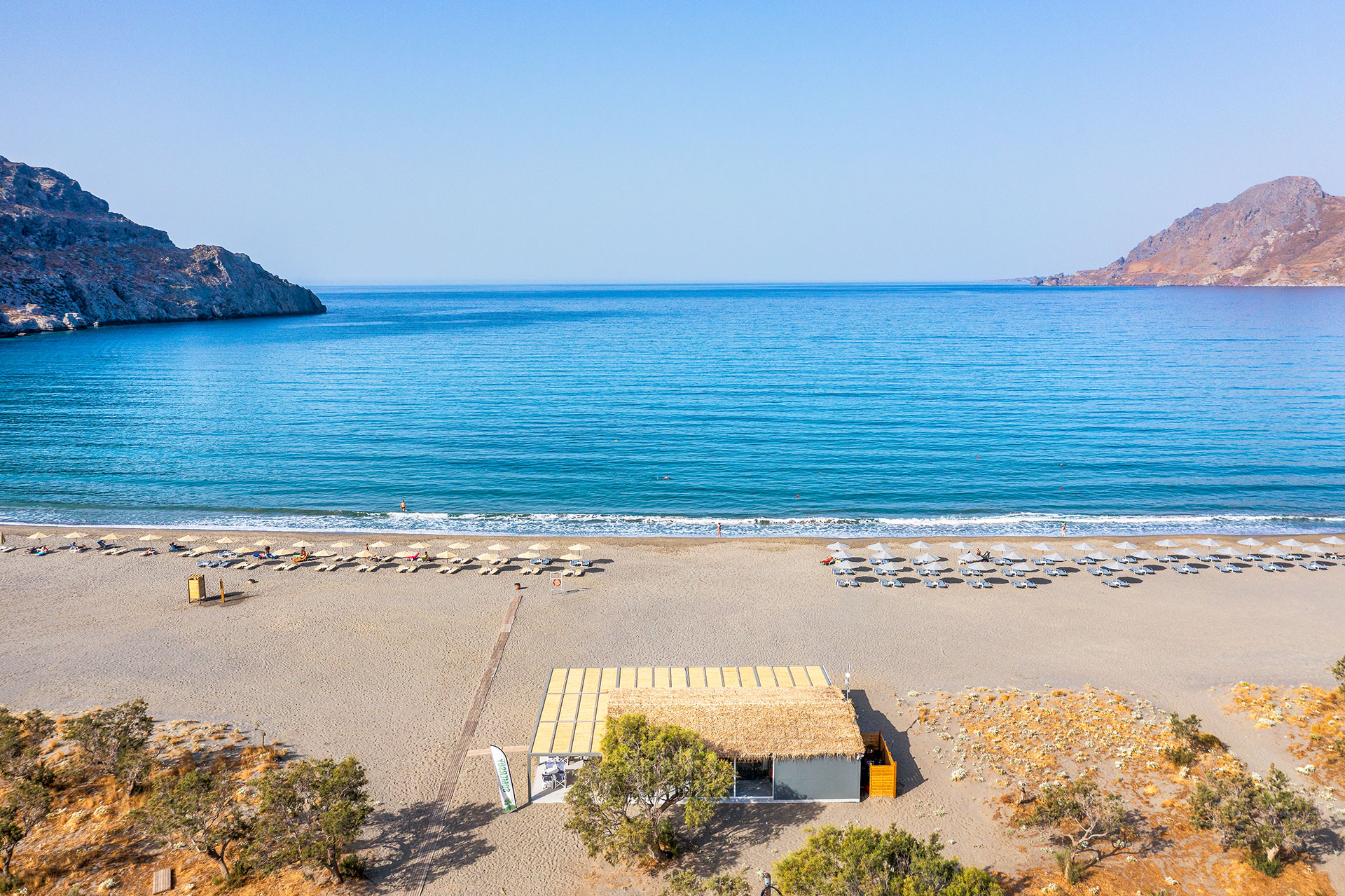 Plakias Resort Rethymno Crete Beach front with beach bar