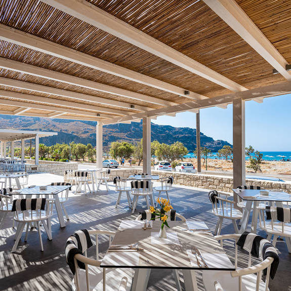 Plakias Resort Rethymno Main Restaurant outdoor beach front